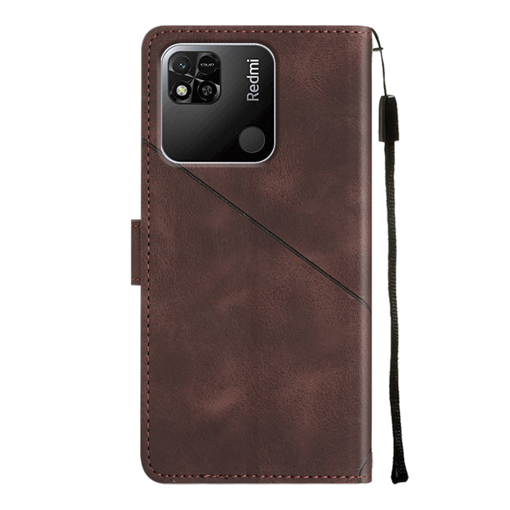 For Xiaomi Redmi 10A PT005 YB Imprinting Series-6 Phone Cover Skin Touch Stand PU Leather Phone Wallet Case For Xiaomi Redmi 10A PT005 YB Imprinting Series-6 Phone Cover Skin Touch Stand PU Leather Phone Wallet Case
